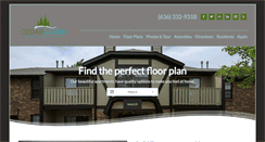 Desktop Screenshot of cedarlakesapts.com
