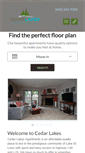 Mobile Screenshot of cedarlakesapts.com
