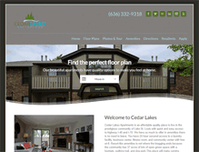 Tablet Screenshot of cedarlakesapts.com